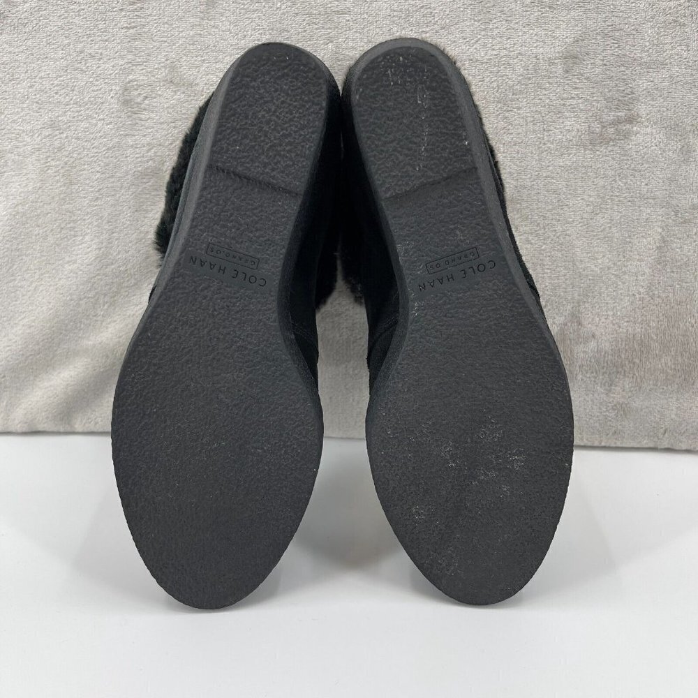 Cole Haan NWOB Coralie Wedge Bootie Ankle Boot Black Waterproof Suede - Picture 10 of 11